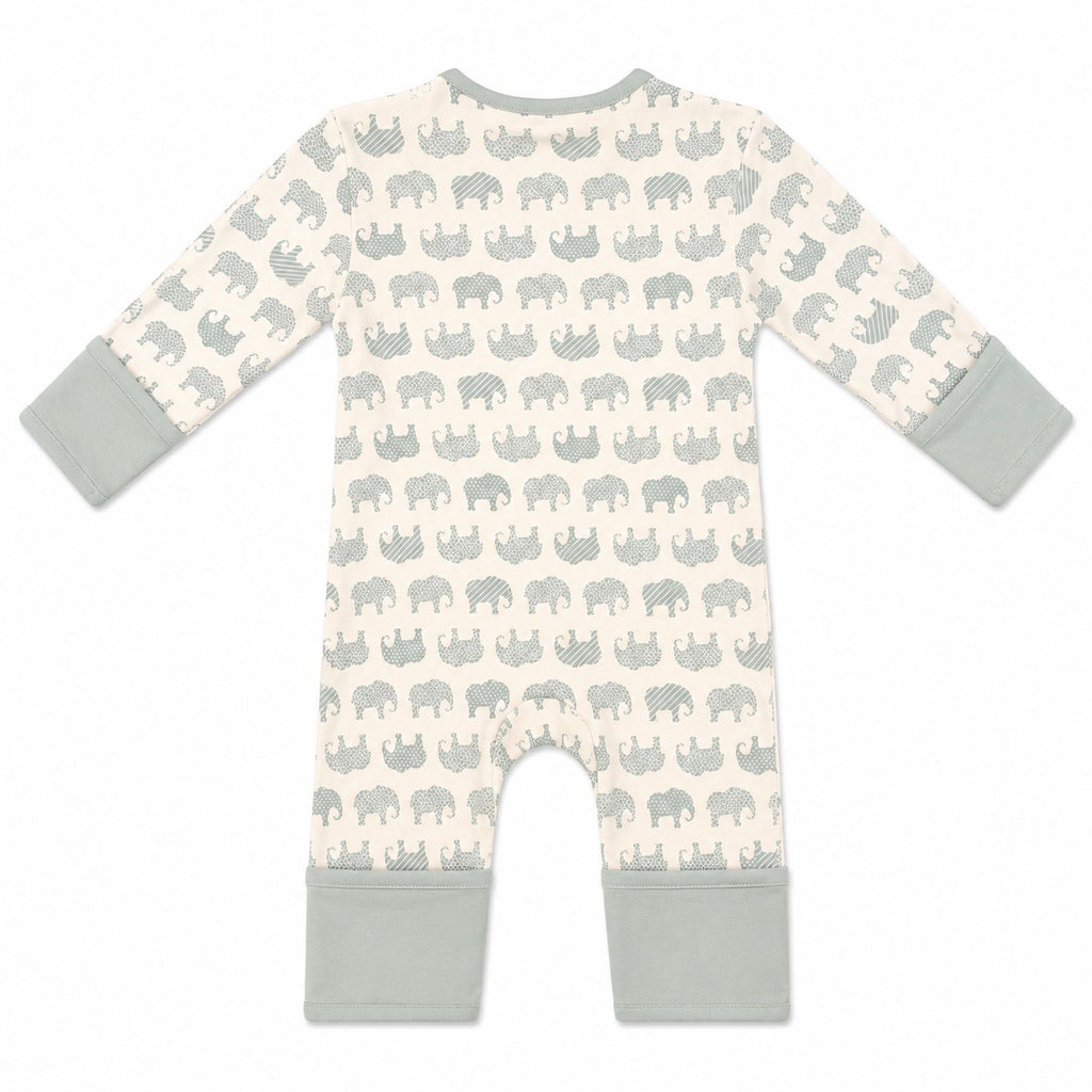 Zipped Romper - Elephant