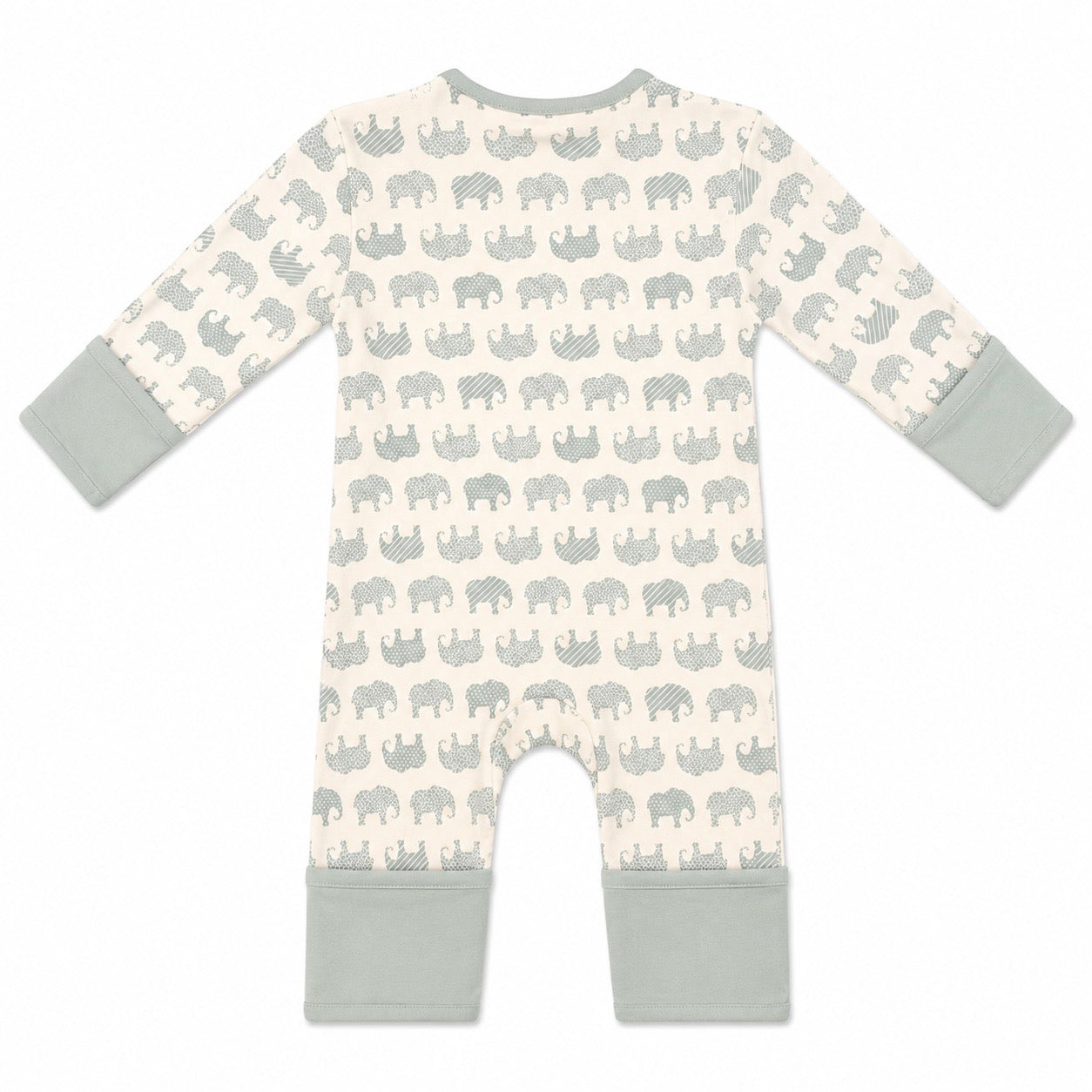 Zipped Romper - Elephant