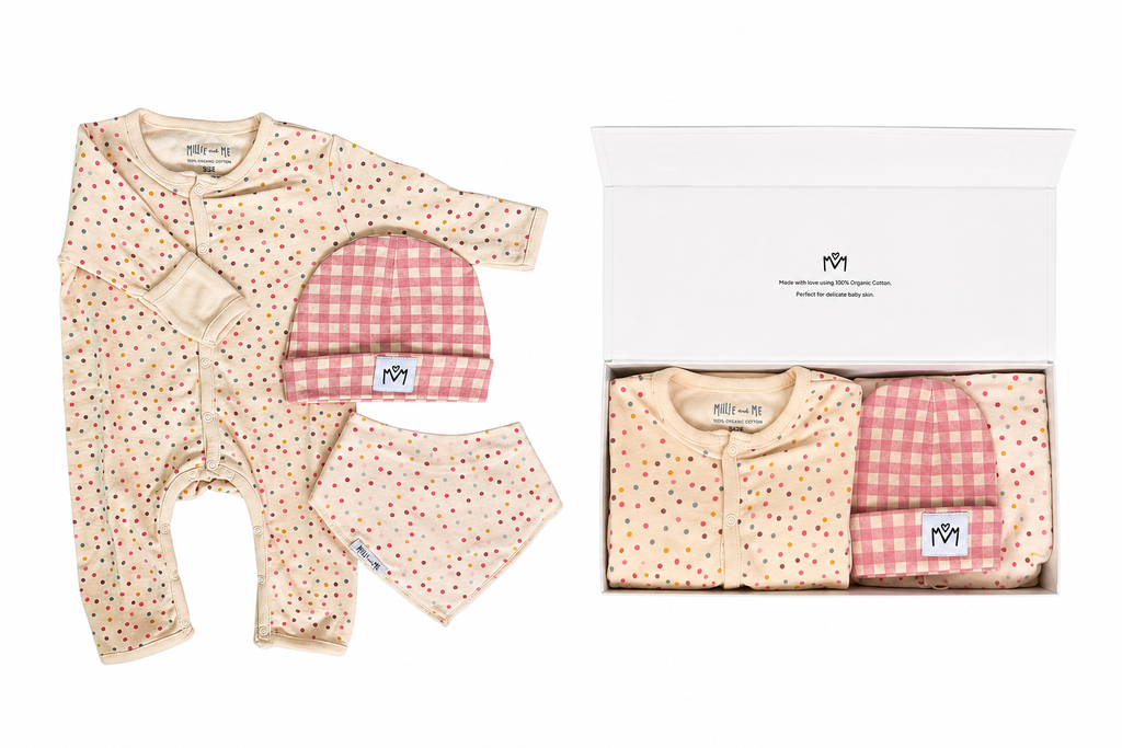 The New Baby Gift Box - Multicolour Dots