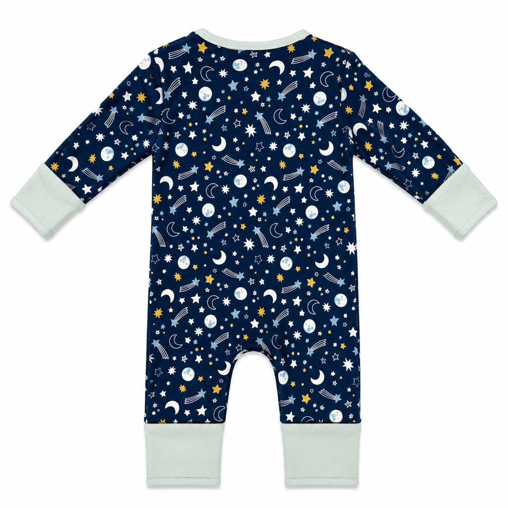 Zipped Romper - Navy Constellation