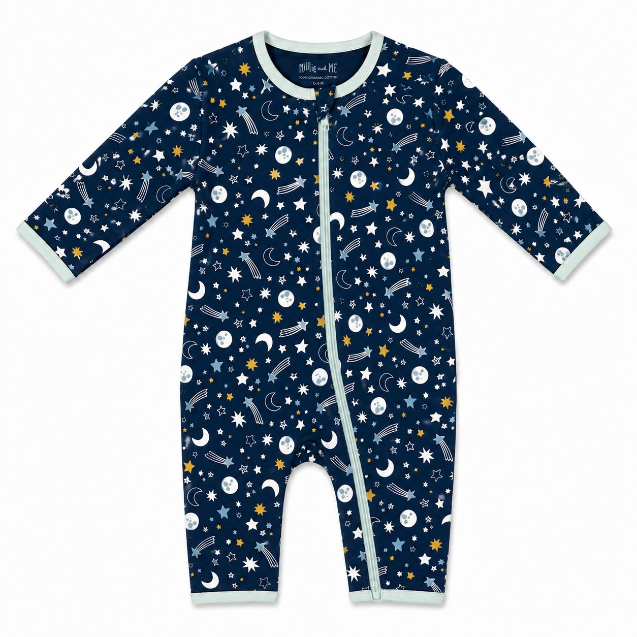 Zipped Romper - Navy Constellation