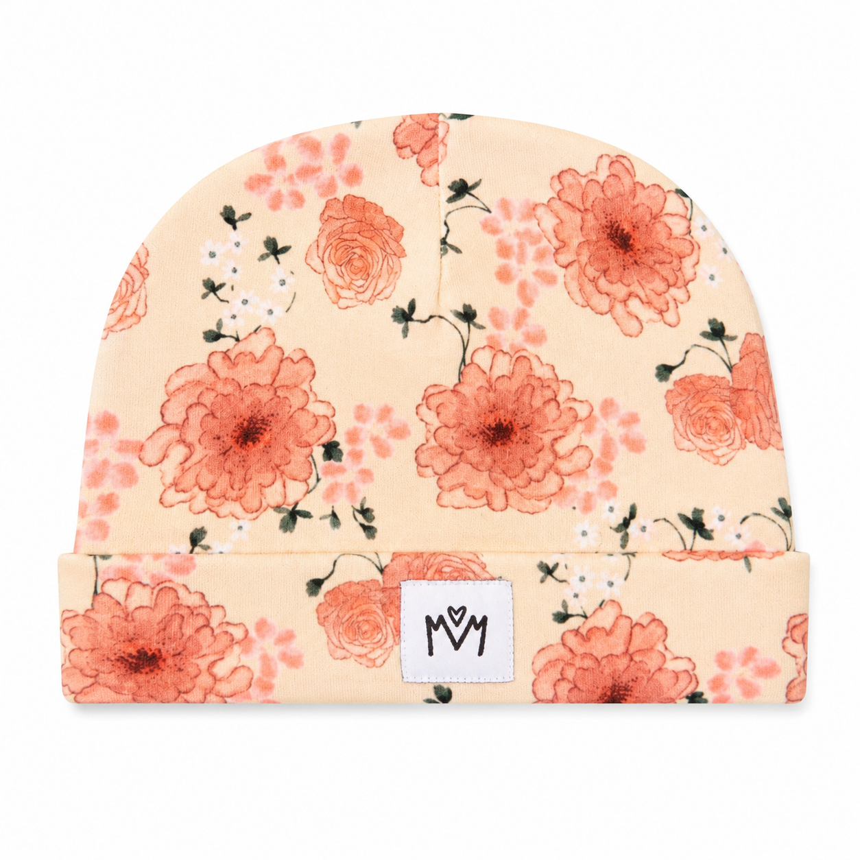 Beanie Hat - Floral Watercolour