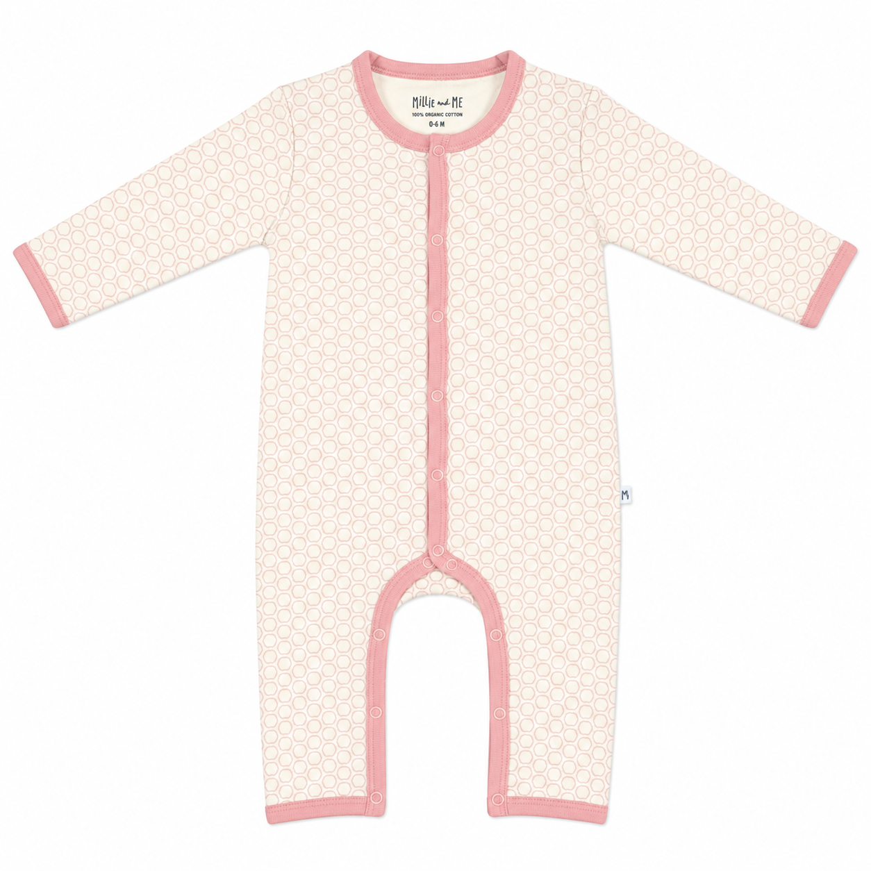 Romper - Honeycomb Peach Blossom