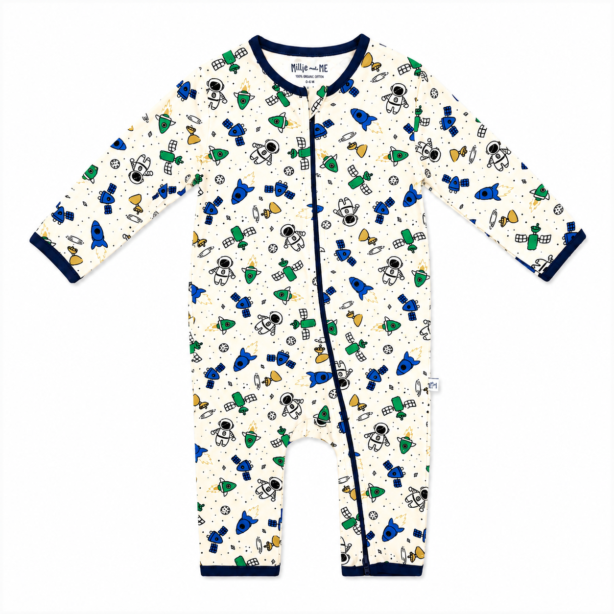 Zip Romper - Space Rockets